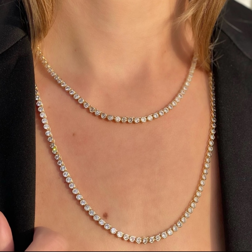 Set of Baroness Tennis Necklaces Melinda Maria